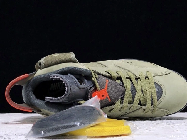 Rep CN1084-200 Travis Medium Scott x Air 6 Olive Jordan 0720